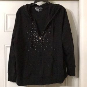 Studded sweatshirt hoodie